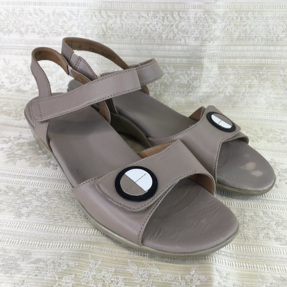 Ziera Leather Sandals Velcro Size 41